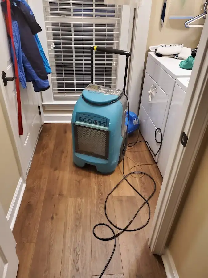 Commercial dehumidifier deployed for Flood Damage Cleanup in Wilson