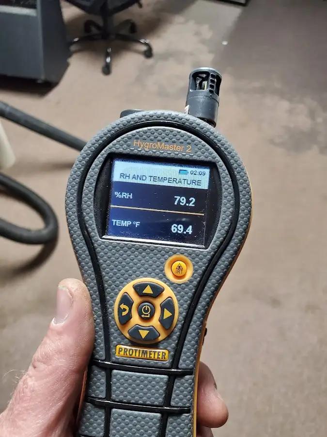 Moisture meter humidity assessment for Fire & Smoke Damage Restoration in Wilson