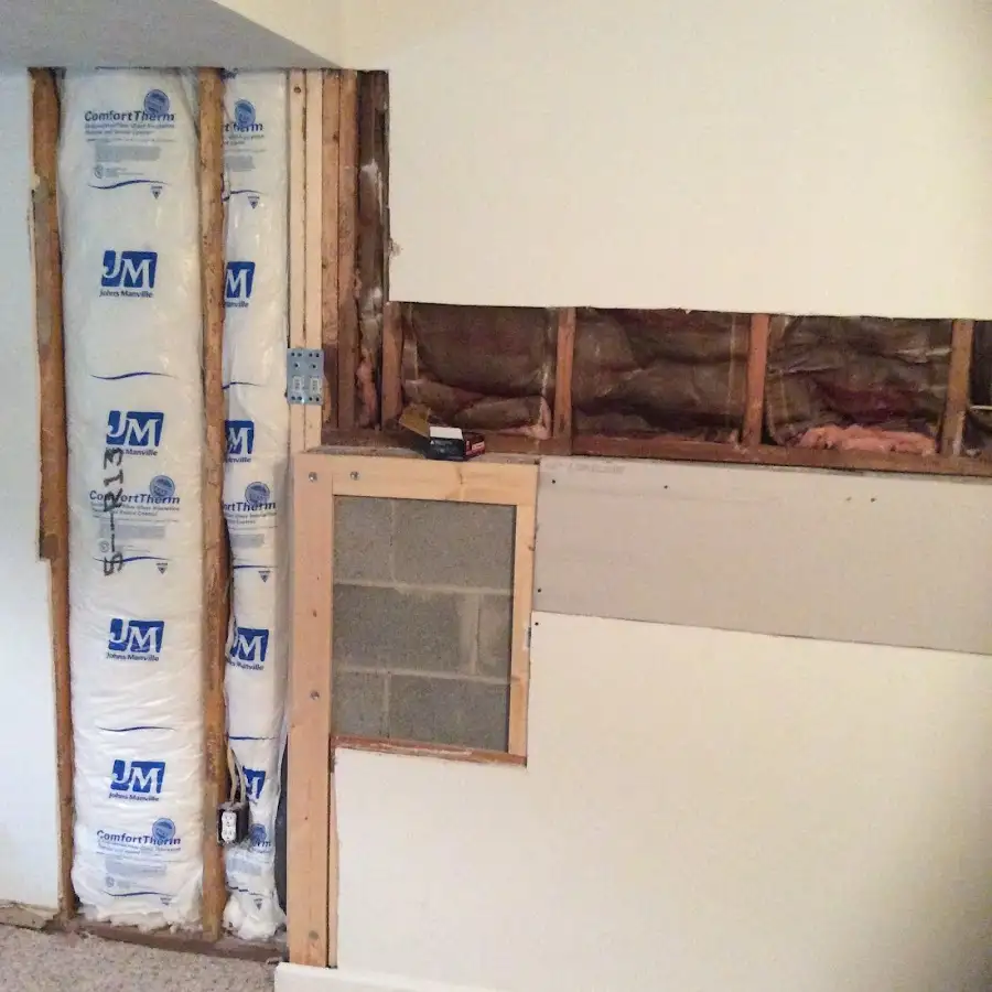 Wall insulation replacement during Structural Drying in Wilson